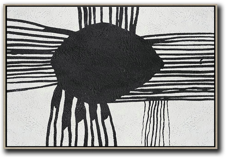 Huge Abstract Canvas Art,Oversized Horizontal Minimal Art On Canvas - Xl Large Canvas Art